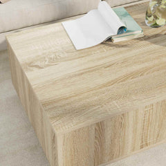 vidaXL Coffee Table Sonoma Oak 95 x 55 x 31 cm Engineered Wood 4