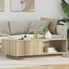 vidaXL Coffee Table Sonoma Oak 95 x 55 x 31 cm Engineered Wood 1