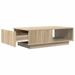 vidaXL Coffee Table Sonoma Oak 95 x 55 x 31 cm Engineered Wood 5