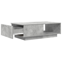 vidaXL Coffee Table Concrete Grey 95 x 55 x 31 cm Engineered Wood 5