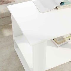 vidaXL Coffee Table White 72 x 50 x 50 cm Engineered Wood 4