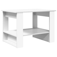 vidaXL Coffee Table White 72 x 50 x 50 cm Engineered Wood 2