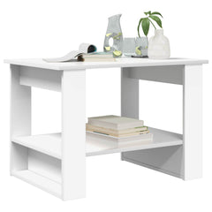 vidaXL Coffee Table White 72 x 50 x 50 cm Engineered Wood 3