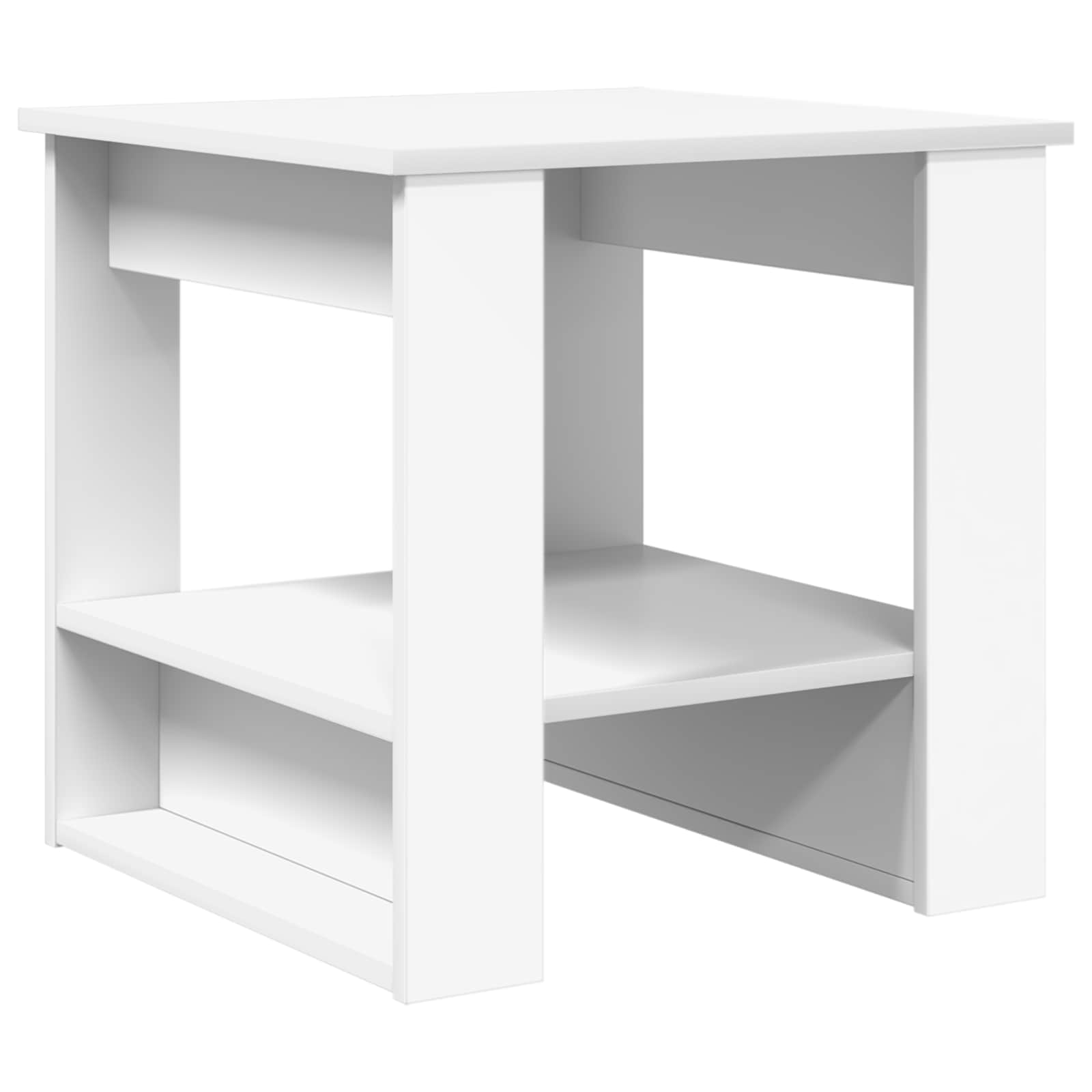 vidaXL Coffee Table White 51 x 50 x 50 cm Engineered Wood 2