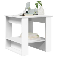 vidaXL Coffee Table White 51 x 50 x 50 cm Engineered Wood 3