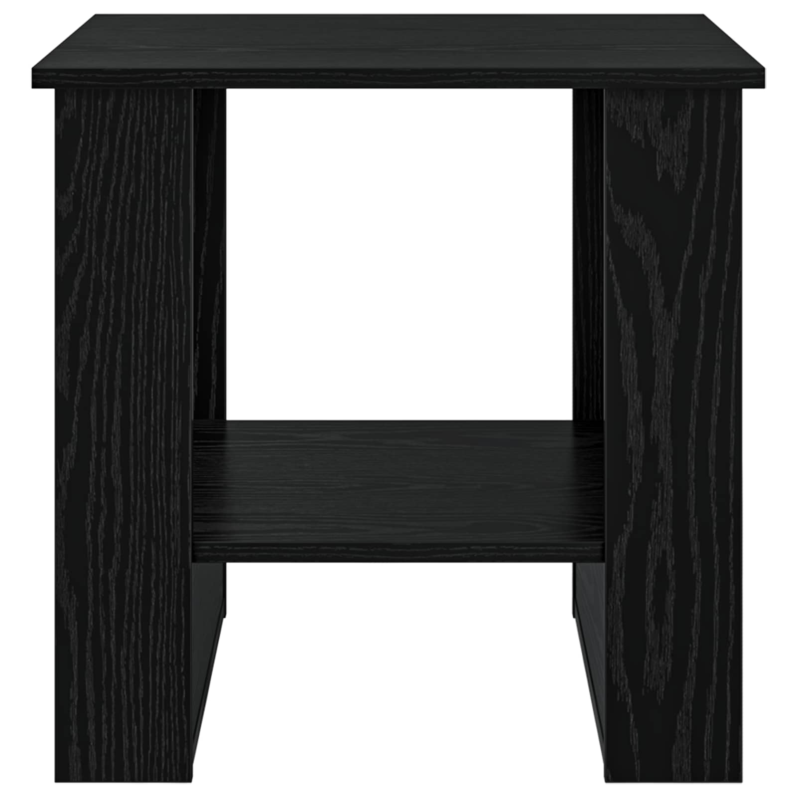 vidaXL Coffee Table Black Oak 51 x 50 x 50 cm Engineered Wood 5