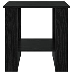 vidaXL Coffee Table Black Oak 51 x 50 x 50 cm Engineered Wood 5