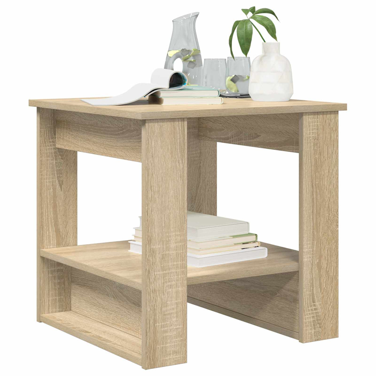 Coffee Table Engineered Wood Sonoma oak 51 x 50 x 50 cm