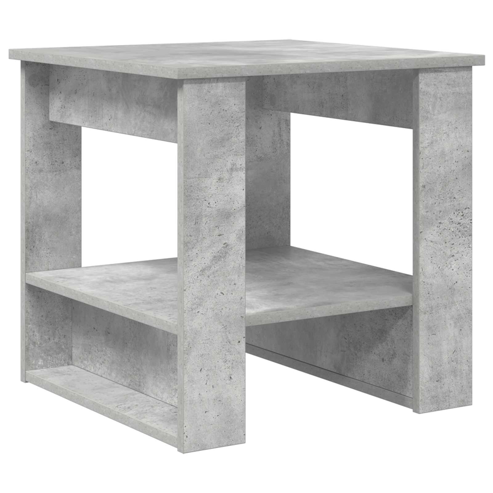 vidaXL Coffee Table Concrete Grey 51 x 50 x 50 cm Engineered Wood 2
