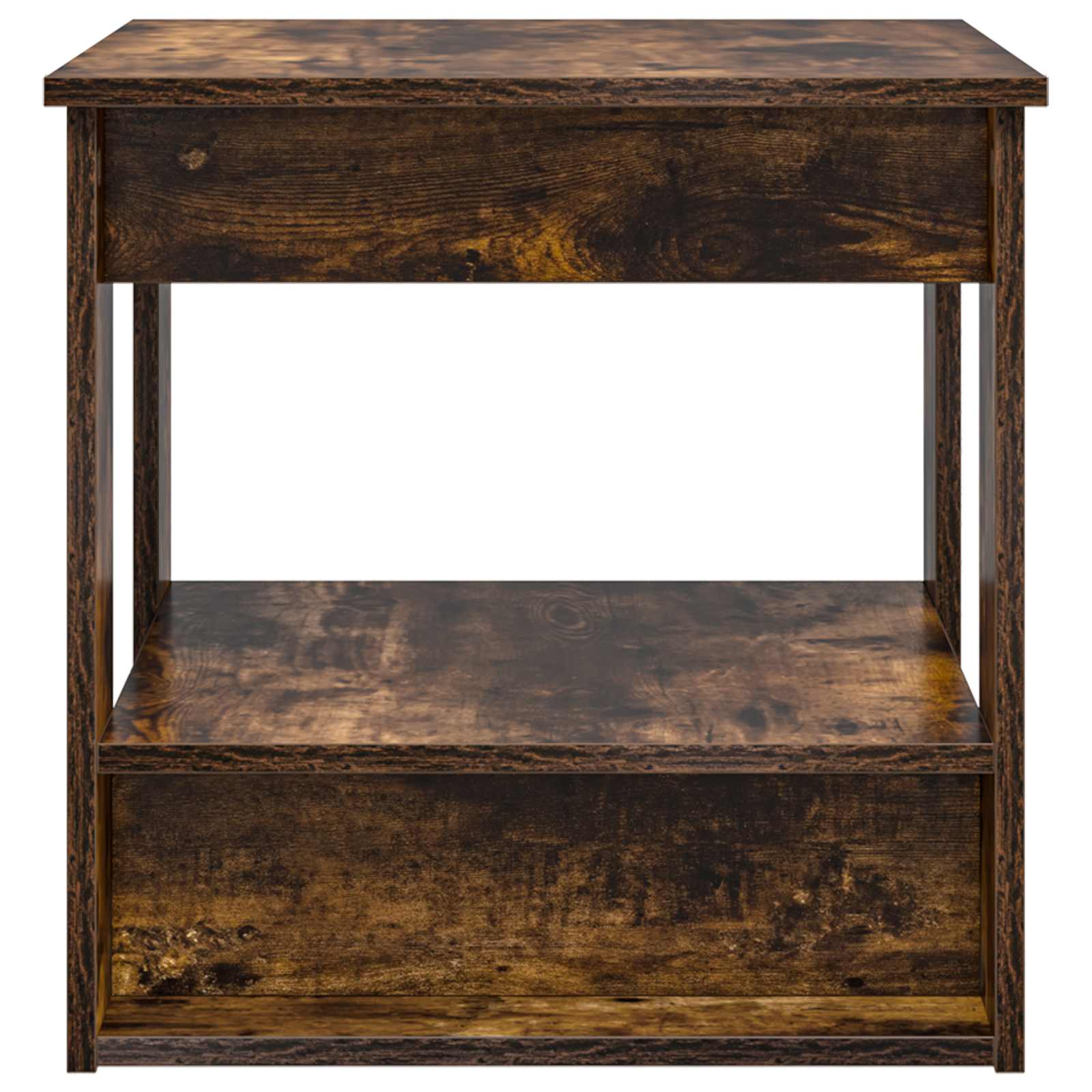 vidaXL Coffee Table Smoked Oak 51 x 50 x 50 cm Engineered Wood 6