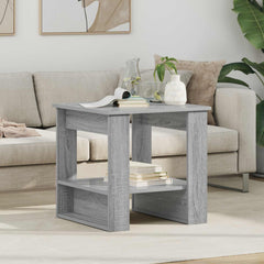 vidaXL Coffee Table Grey Sonoma 51 x 50 x 50 cm Engineered Wood 1
