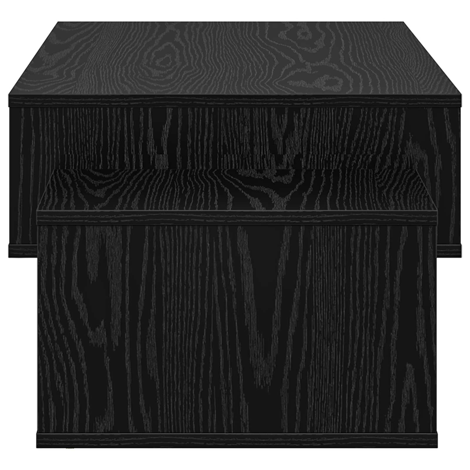 vidaXL Coffee Table Black Oak 105 x 50 x 32.5 cm Engineered Wood 6