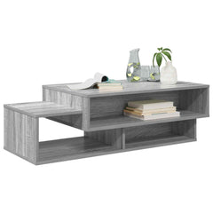vidaXL Coffee Table Grey Sonoma 105 x 50 x 32.5 cm Engineered Wood 3
