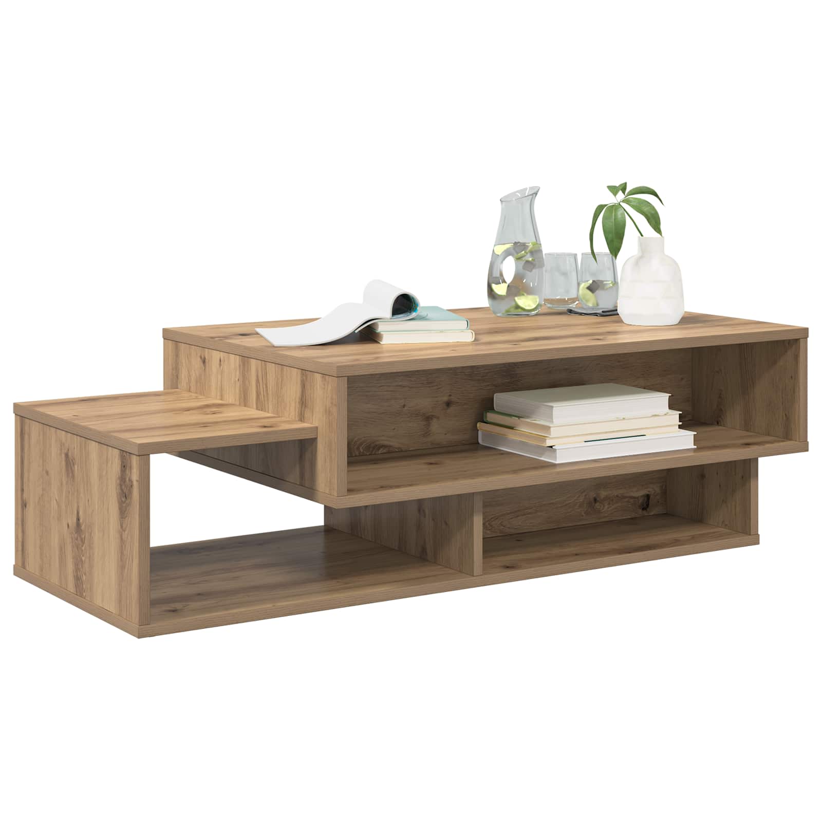 vidaXL Coffee Table Artisan Oak 105 x 50 x 32.5 cm Engineered Wood 3