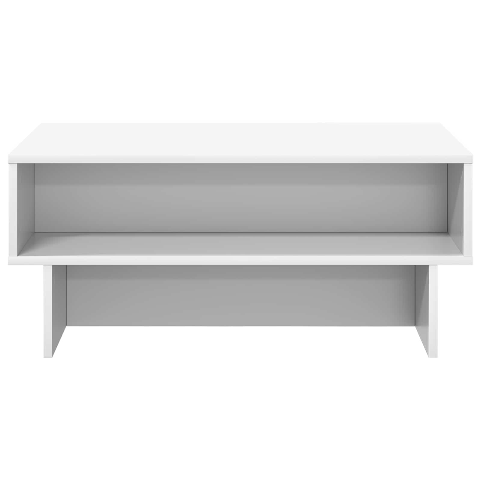 vidaXL Coffee Table White 80 x 46 x 35 cm Engineered Wood 5