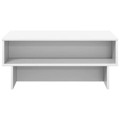 vidaXL Coffee Table White 80 x 46 x 35 cm Engineered Wood 5