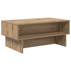 vidaXL Coffee Table Artisan Oak 80 x 46 x 35 cm Engineered Wood 2