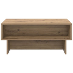 vidaXL Coffee Table Artisan Oak 80 x 46 x 35 cm Engineered Wood 5