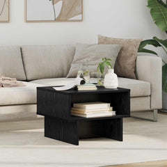 vidaXL Coffee Table Black Oak 48 x 46 x 35 cm Engineered Wood 1