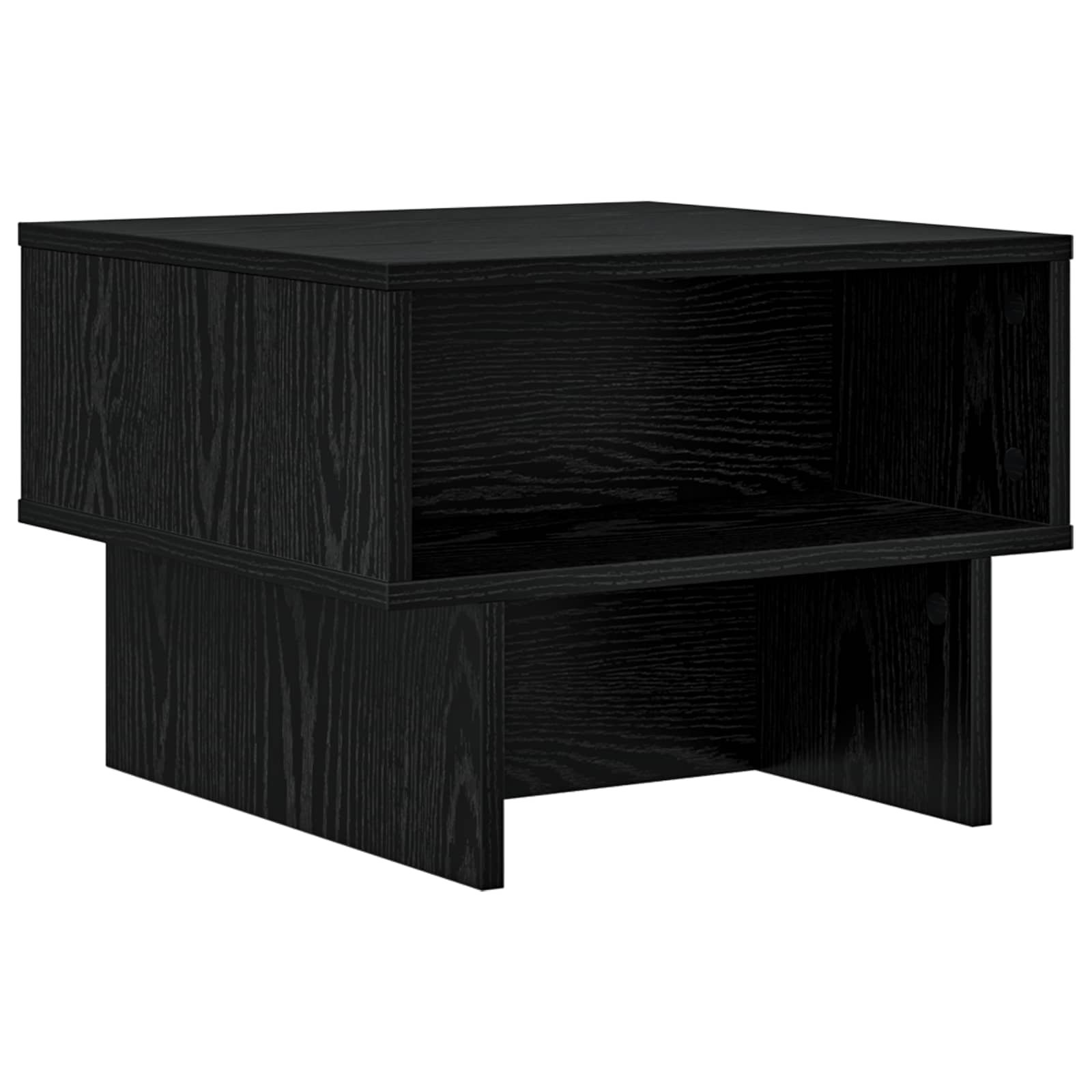 vidaXL Coffee Table Black Oak 48 x 46 x 35 cm Engineered Wood 2