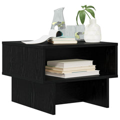 vidaXL Coffee Table Black Oak 48 x 46 x 35 cm Engineered Wood 3