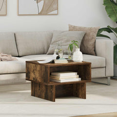 vidaXL Coffee Table Smoked Oak 48 x 46 x 35 cm Engineered Wood 1