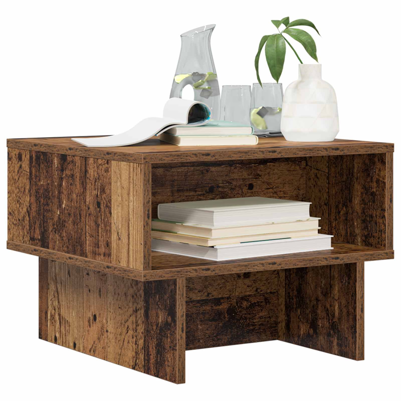 vidaXL Coffee Table Old Wood 48 x 46 x 35 cm Engineered Wood 3