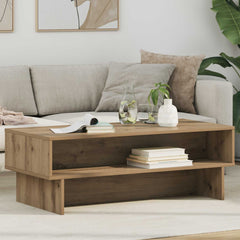 Coffee Table Engineered Wood 100 x 46 x 35 cm Artisan oak