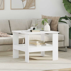 vidaXL Coffee Table White 57 x 55 x 45 cm Engineered Wood 1
