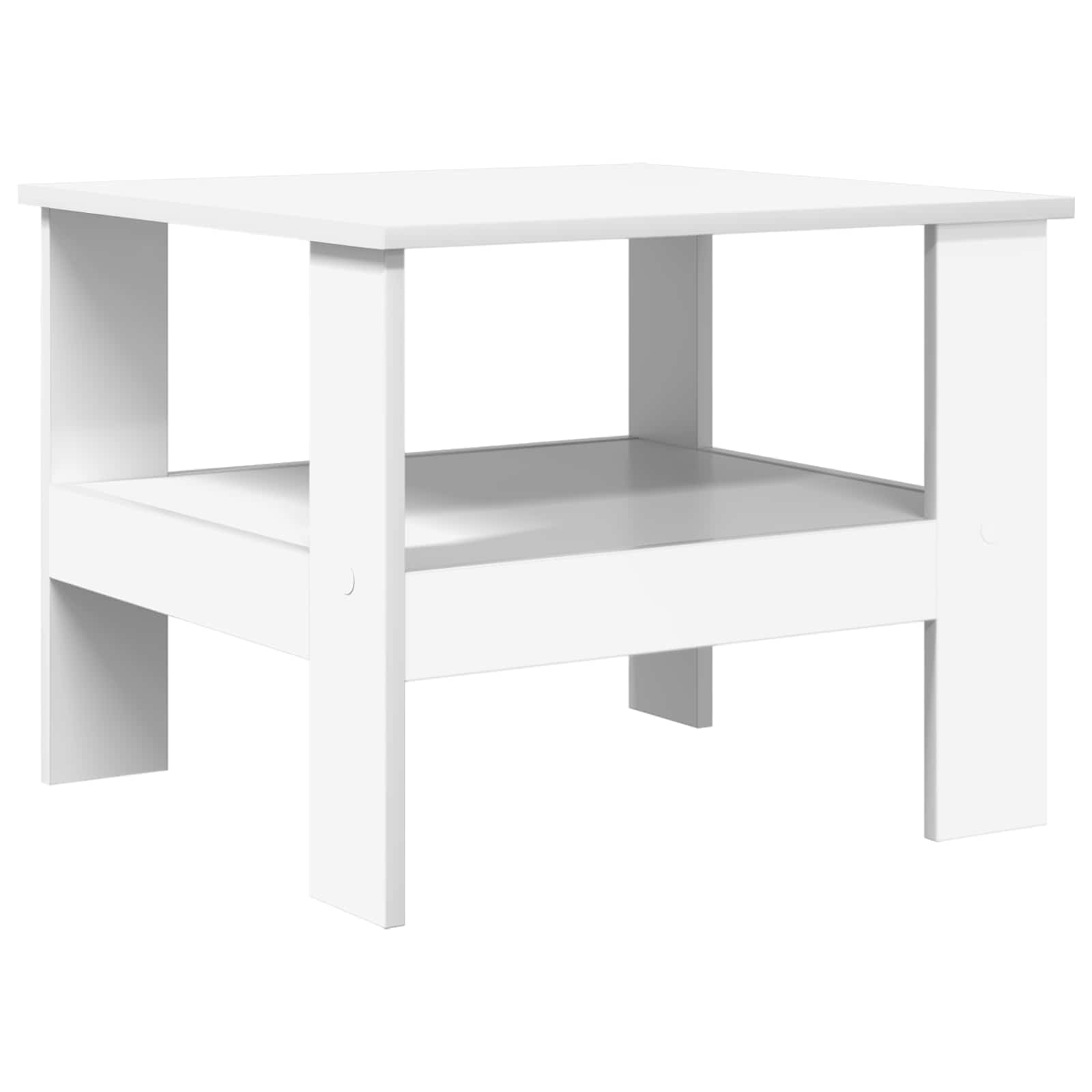 vidaXL Coffee Table White 57 x 55 x 45 cm Engineered Wood 2