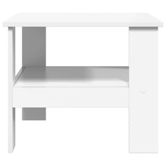vidaXL Coffee Table White 57 x 55 x 45 cm Engineered Wood 6