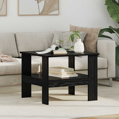 vidaXL Coffee Table Black Oak 57 x 55 x 45 cm Engineered Wood 1