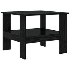 vidaXL Coffee Table Black Oak 57 x 55 x 45 cm Engineered Wood 2