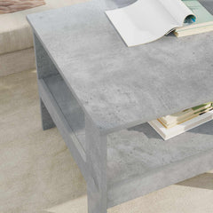vidaXL Coffee Table Concrete Grey 57 x 55 x 45 cm Engineered Wood 4