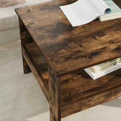 vidaXL Coffee Table Smoked Oak 57 x 55 x 45 cm Engineered Wood 4