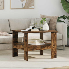 vidaXL Coffee Table Smoked Oak 57 x 55 x 45 cm Engineered Wood 1