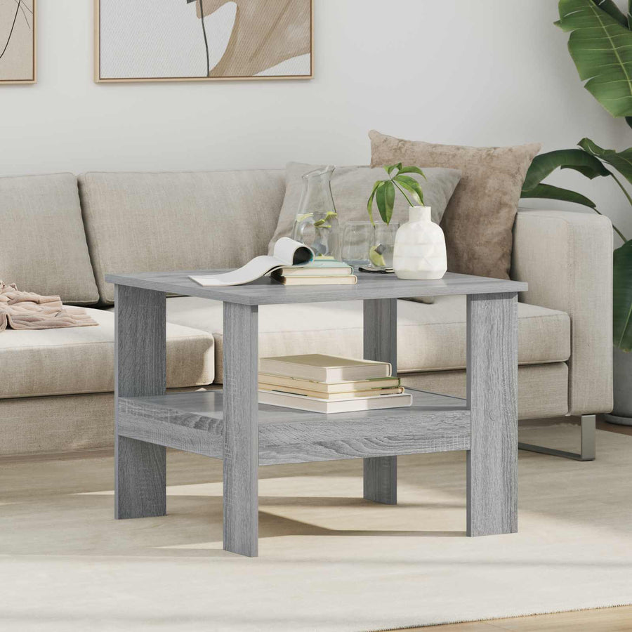 vidaXL Coffee Table Grey Sonoma 57 x 55 x 45 cm Engineered Wood 1