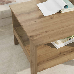 vidaXL Coffee Table Artisan Oak 57 x 55 x 45 cm Engineered Wood 4