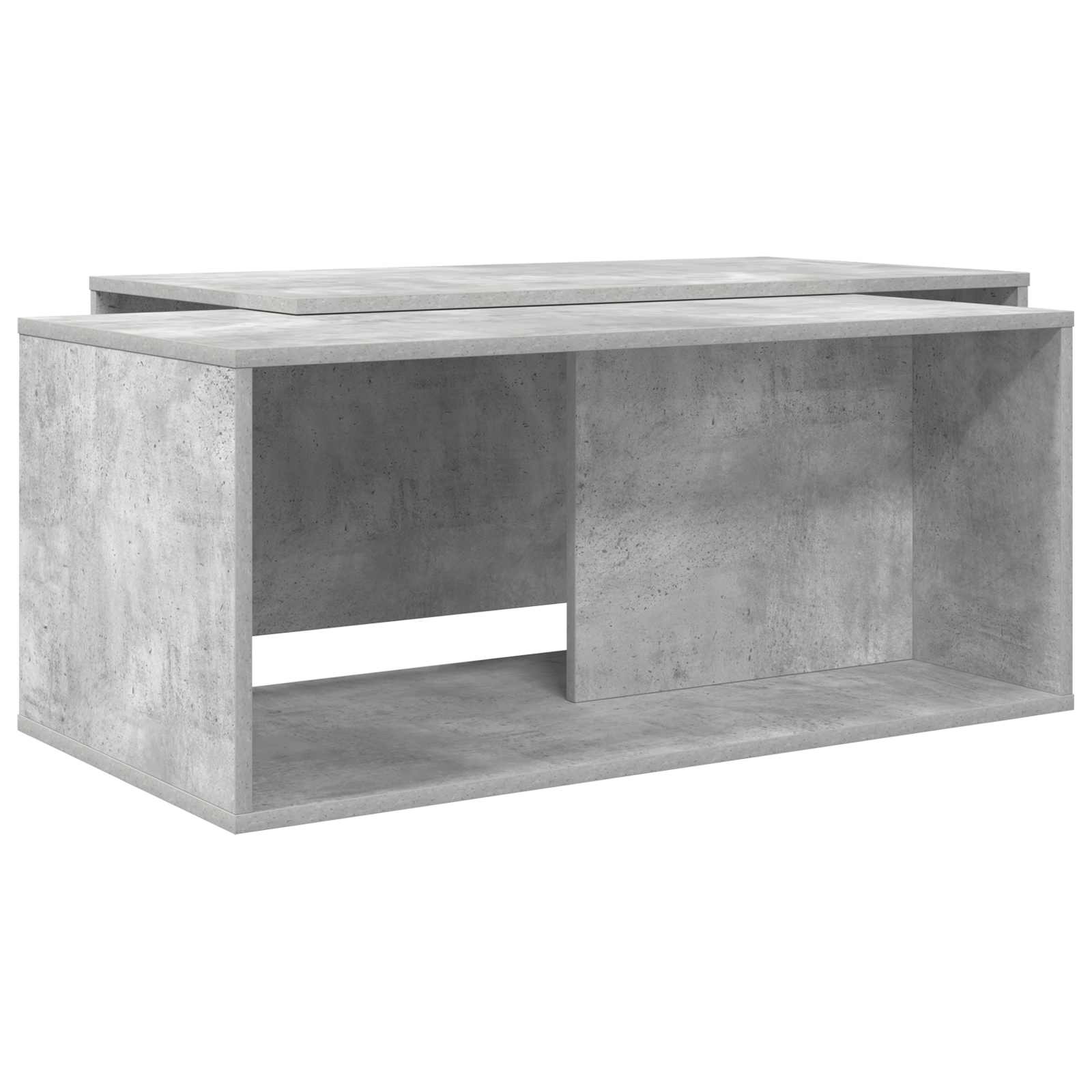 vidaXL Coffee Table Set 2 pcs Concrete Grey 90 x 48 x 40 cm 2