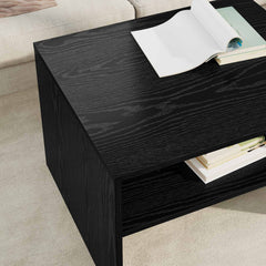 vidaXL Coffee Table Black Oak 60 x 50 x 40 cm Engineered Wood 4