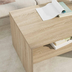 vidaXL Coffee Table Sonoma Oak 60 x 50 x 40 cm Engineered Wood 4
