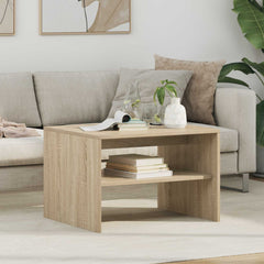 vidaXL Coffee Table Sonoma Oak 60 x 50 x 40 cm Engineered Wood 1