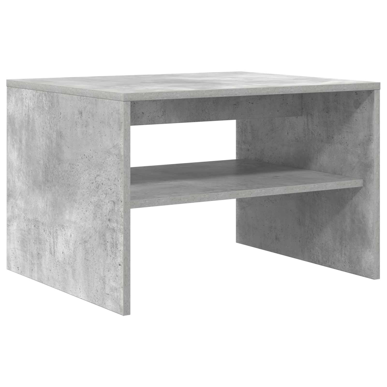vidaXL Coffee Table Concrete Grey 60 x 50 x 40 cm Engineered Wood 2