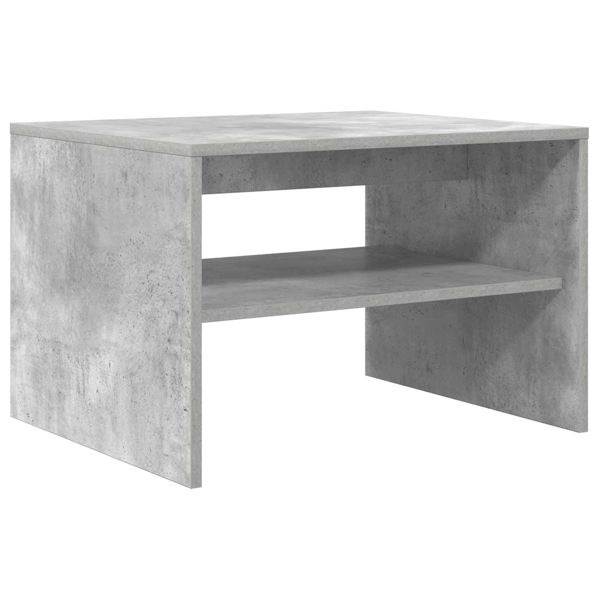 Coffee Table 60 x 50 x 40 cm Engineered Wood Depth 50 cm Width 60 cm Concrete grey