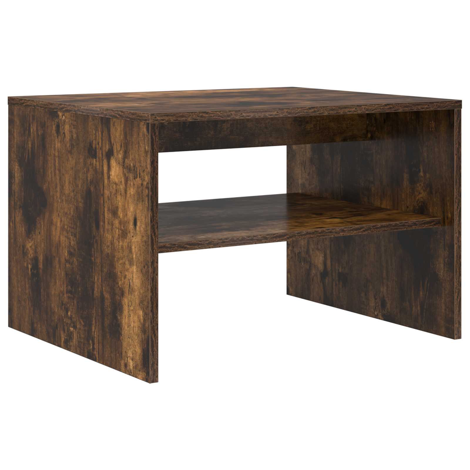vidaXL Coffee Table Smoked Oak 60 x 50 x 40 cm Engineered Wood 2