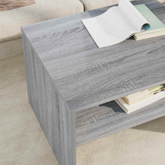 vidaXL Coffee Table Grey Sonoma 60 x 50 x 40 cm Engineered Wood 4