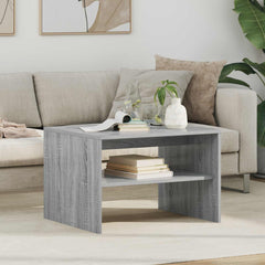 vidaXL Coffee Table Grey Sonoma 60 x 50 x 40 cm Engineered Wood 1