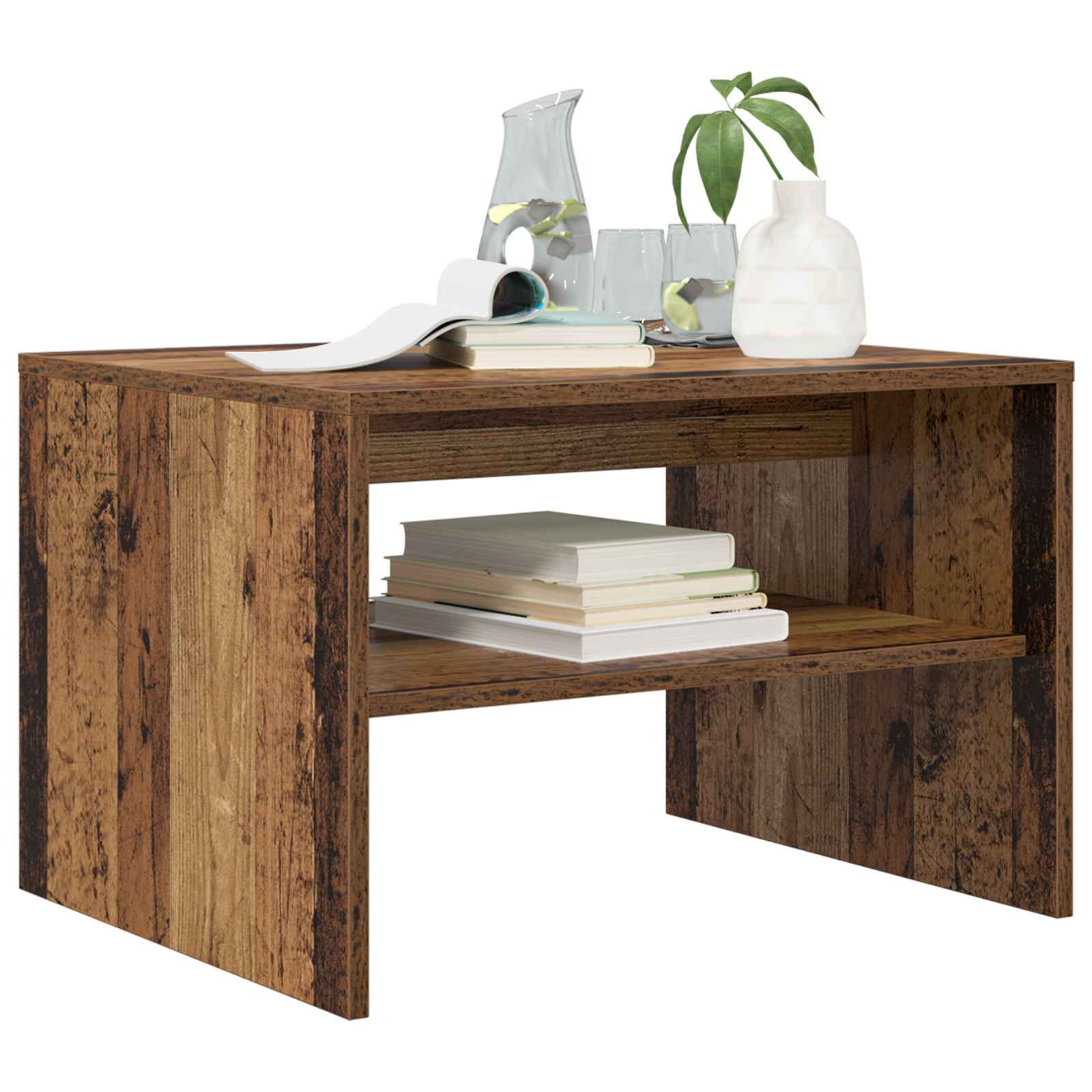 vidaXL Coffee Table Old Wood 60 x 50 x 40 cm Engineered Wood 3