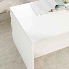 vidaXL Coffee Table White 80 x 50 x 40 cm Engineered Wood 4