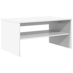 vidaXL Coffee Table White 80 x 50 x 40 cm Engineered Wood 2